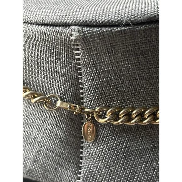 Parklane Vintage Necklace Earring Set Gold Tone Art Deco MCM Faux Pearl Retro - Picture 5 of 11